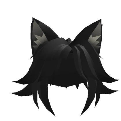 Black Hair With Cat Ears