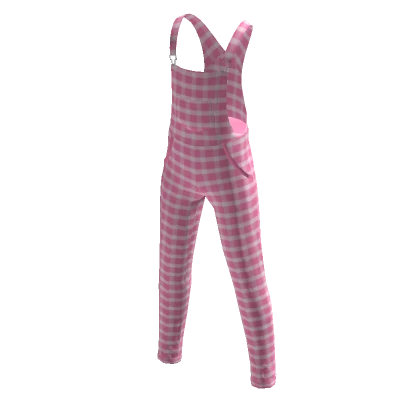 Farmer's Jumpsuit - Pink Plaids