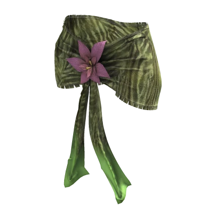ʚ♡ɞ Summer Green Floral Wrap Scarf Skrit