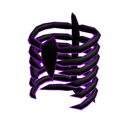 Dark Purple Skeleton Ribcage