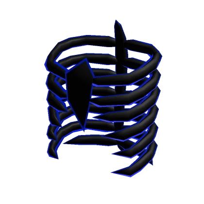 Dark Blue Skeleton Ribcage