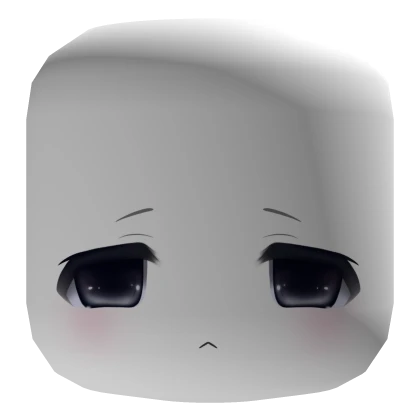 ♡ ┊ moe anime bored kawaii face mask