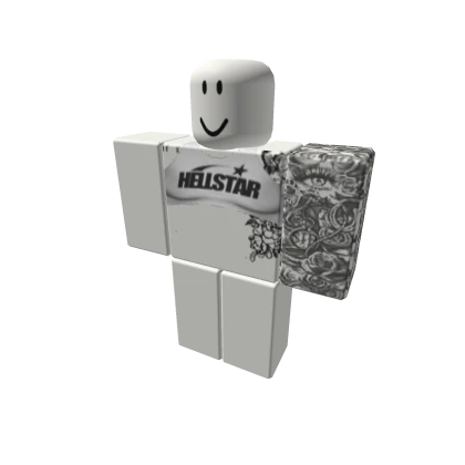 $P. | White HStar Crop w/ Tats [1/2] ♱