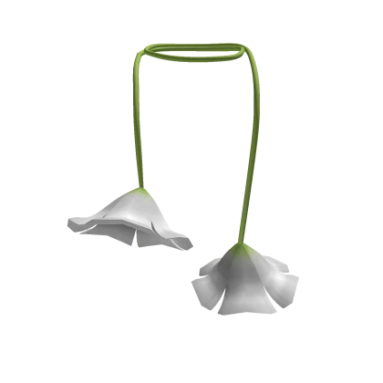 ˗ˏˋ 3.0 White Mori Kei Flower Scarf ˎˊ˗