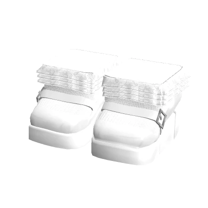 white preppy cute doll platform shoes