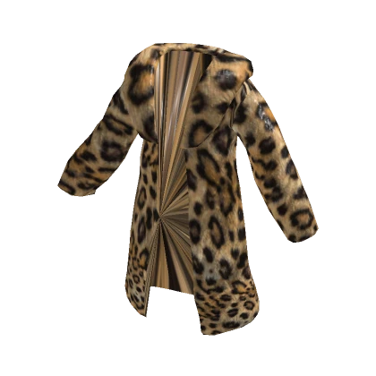 Leopard Pattern Fur Coat