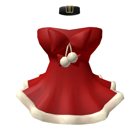 🎅💖Chibi Doll -  Red winter dress for Christmas