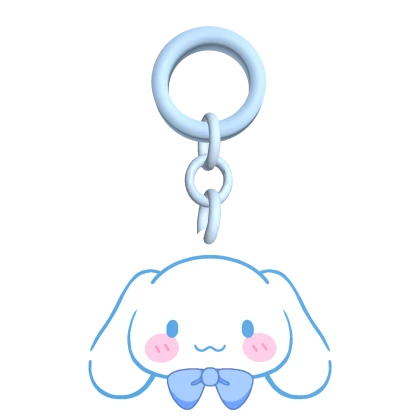 cinnamoroll key chain (blue)