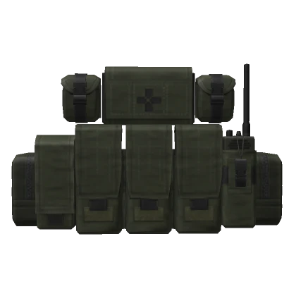 Olive Infantry Pouches