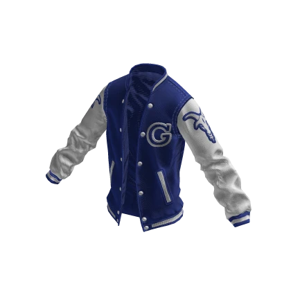 College Jacket | Blue White