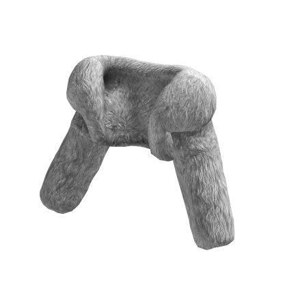 White Fur Crop Jacket