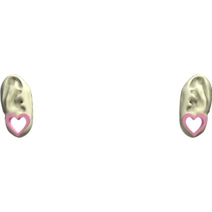 pink heart plug ear gauges
