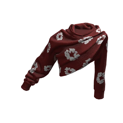 Red Denim Tears Raised Hoodie