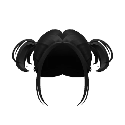 Y2K Aesthetic Mini Pigtails [Black]