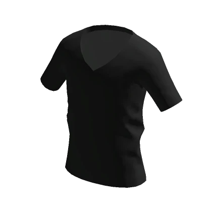 V-Neck T-Shirt in Black