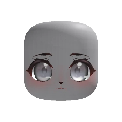 Cute Chibi Sheep Lamb Face - Grey