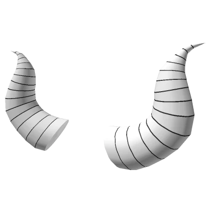 White Demonic Horns