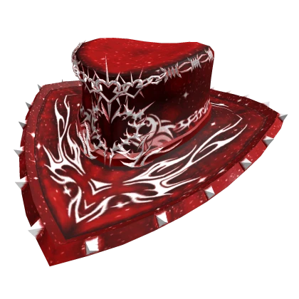 Crimson Red Vampire's Embrace Hat