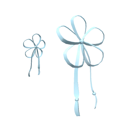 Cute Flower Sidebows ♥ (Baby Blue) 