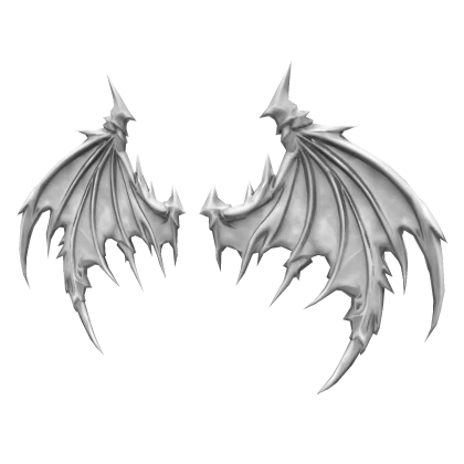White Demonic Dragon Wings