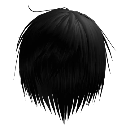 Black Vkei Messy Punk Emo Hair