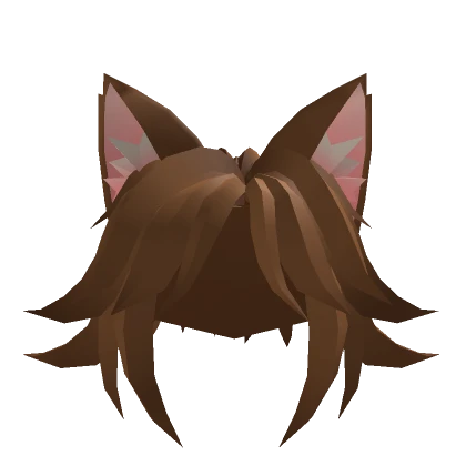 Brown Hair With Cat Ears