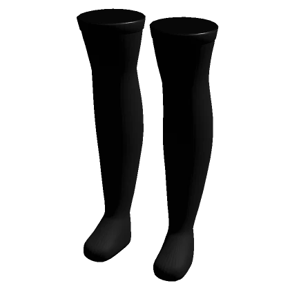 Black Thigh High Socks