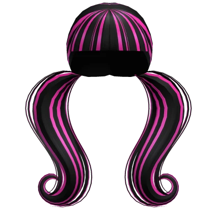 🎀 Draculaura Monster High Iconic Pink Stripe Hair