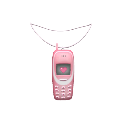 Y2K Phone Necklace - 3.0 pink