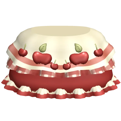 red apple moro kei igari cottagecore ruffled skirt