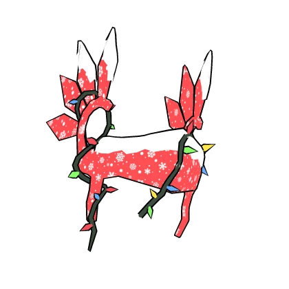 Snowy Christmas Red Neon Valk