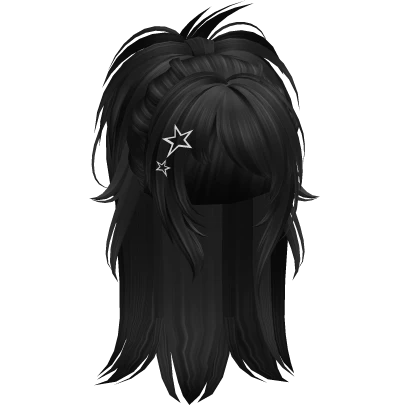 Y2K Fairy Grunge Igari Ponytail (Black)