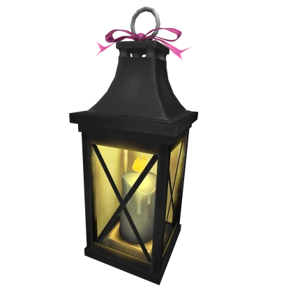 spooky halloween lantern with bow