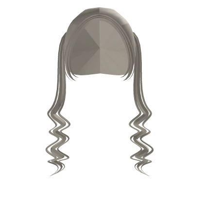 Blonde Curly Dolly Cute Pigtails