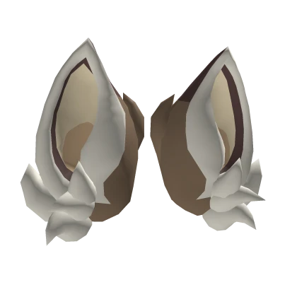 Striped cat ears (pale brown)