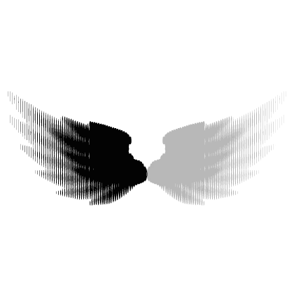 Glitch Animated Wing Angel/Devil B/W