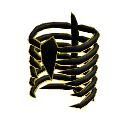 Dark Yellow Skeleton Ribcage