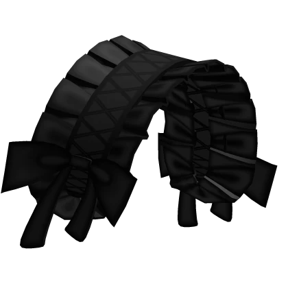 gothic ruffled bow headdress misa amane