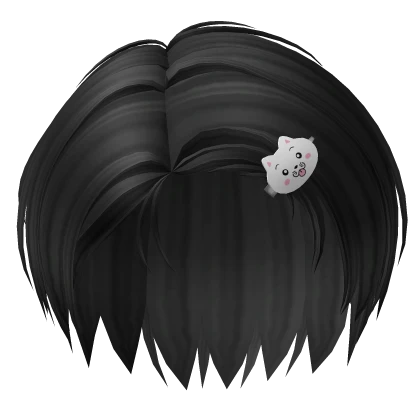 kawaii anime boy yoshiki hair w/ hairclip (black)