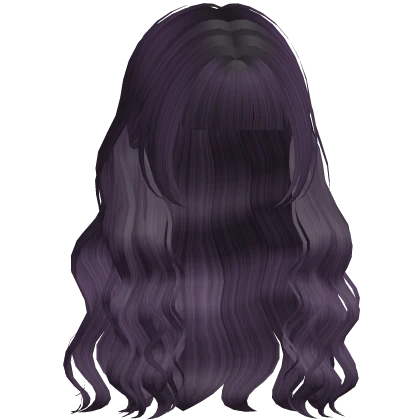 💜🪻 Purple Cute Hime Cut Waves