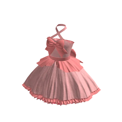 ♾️ Pink ribbon princess dress