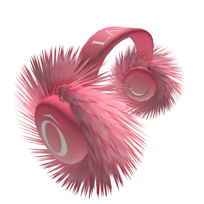 Lancome Pink Fur Headphones