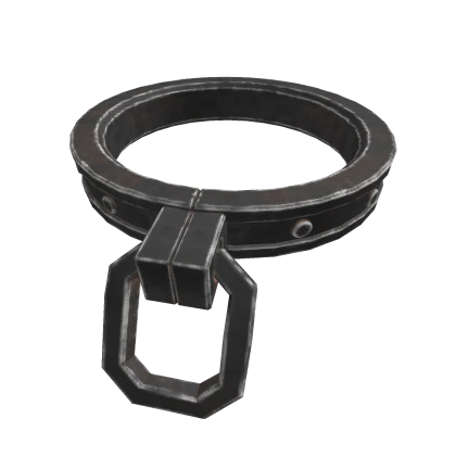 Black Metal Collar Necklace