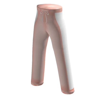 Soft Sweat Pants in Pink / Red with White sides