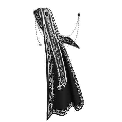 1.0 Royal sash with cape - black/silver