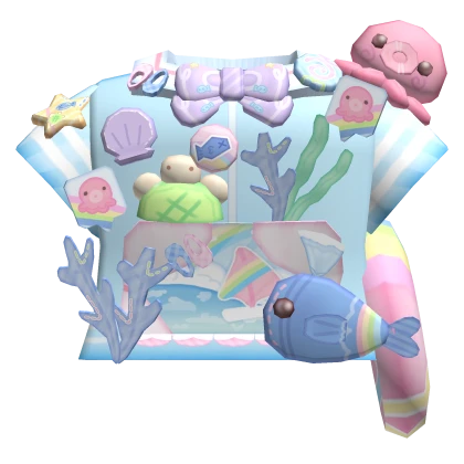 cute pastel rainbow ocean sailor suit 3.0