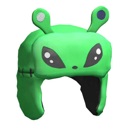 Silly Green Alien Ushanka