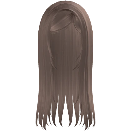 ♡ long straight goth moe hair (light brown)