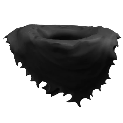 [1.0] Ripped Black Grunge Scarf 