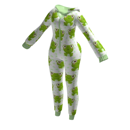 🐸 Cute Frog Onesie Romper Pajamas